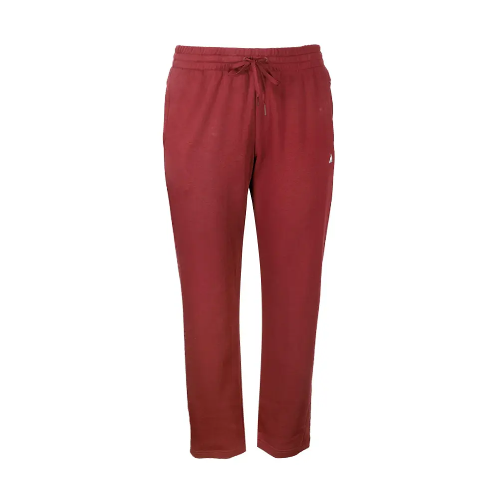 adidas Womens Essentials Small Logo Feel Cozy Sweatpants Plus Casual - Red
