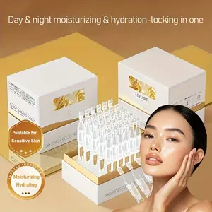 Lanifangke Travel Set Daily Ampoules 1.5ml × 30  Pieces | Peptides & Glycerin Formula | Lightweight & Hydrating | Suitable for All Skin Types | Great for Mom, Christmas, or Travel
