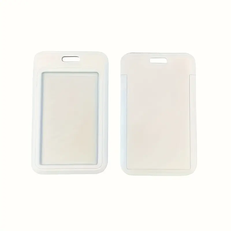 1pc/Durable Plastic Key Chain Card Holder - ID Card Holder for Students And Professionals, Including Meal Card And Bus Card Storage Function