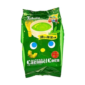 TOHATO Caramel Corn Matcha Flavor - Limited Edition Japanese Snack, 62g