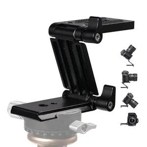 1 Pcs Universal Flex Tilt Head Z Mount Bracket Aluminium Arca-Swiss Tripod Head Quick Release Plate Mounting for Monopod Slider Rail Cage Rig Stabilizer Gimbal Compatible with DSLR Camera Canon Nikon Sony Panasonic Photography Camera Accessories