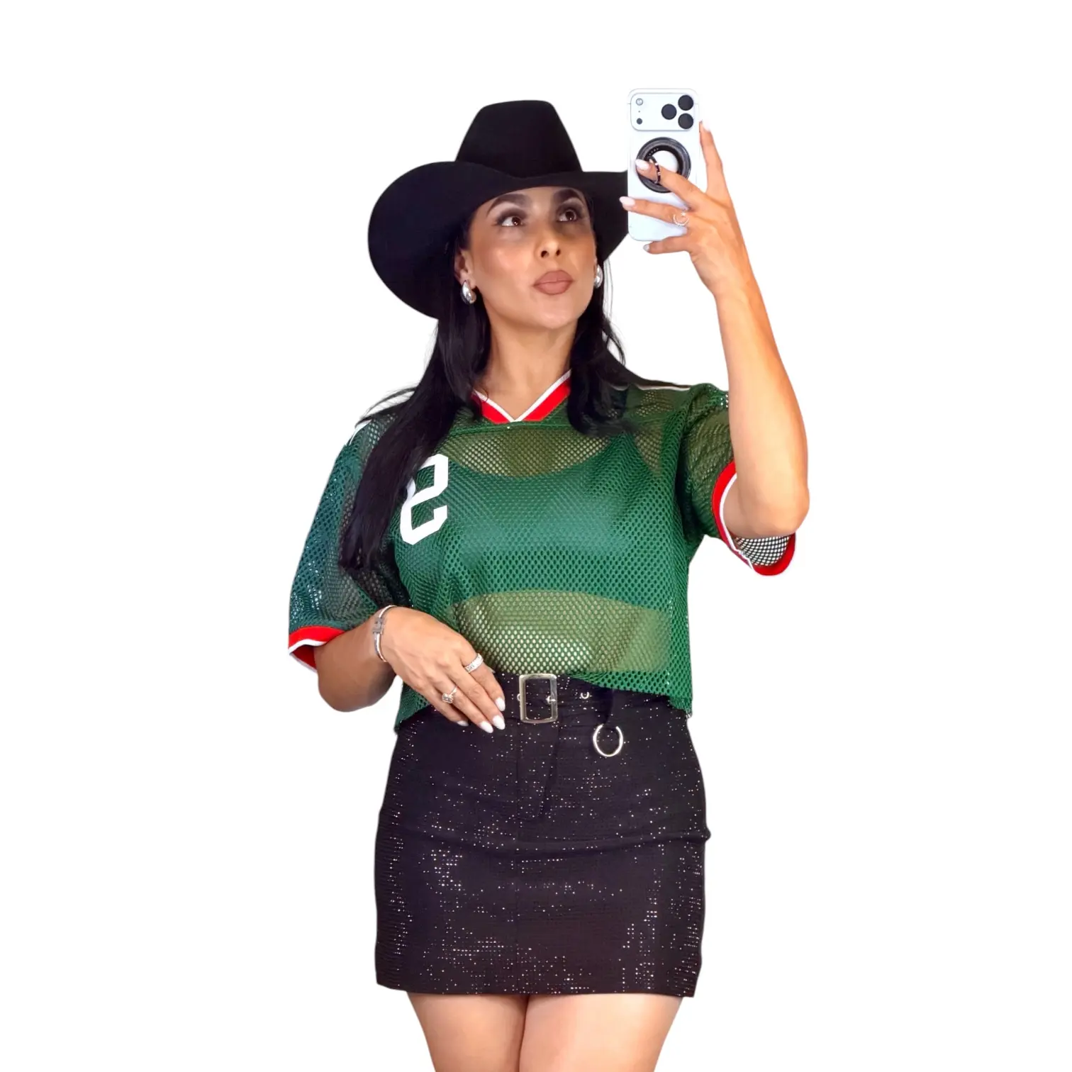 Varsity Fish Net Tee