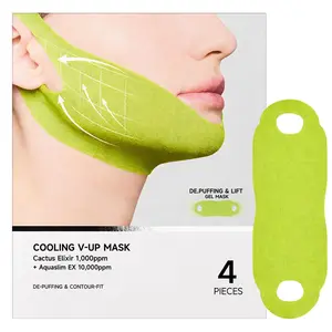 V-Line Lifting Cactox Collagen Double Chin Lifting Band face mask  4 pcs