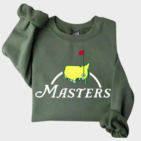 Masters golf Sweatshirt, golf tournament shirt, perfect golfer gift, vintage style golf lover tee, ideal for fans seeking comfortable and stylish apparel wear.