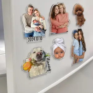 Personalized Mother's Day Gift For Mom, Custom Photo Magnet, Mom And Daughter Photo Magnet Gift, Dog Photo Magnet, Family Photo Magnet Gift