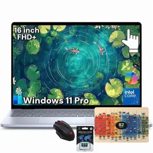 Dell Inspiron 16 Touchscreen Laptop, 16/32/64GB RAM, 1/2/4 TB SSD, Intel Core 7 150U, Windows 11 Pro, 16'' FHD+ Display, AI Copilot Key, Fingerprint Reader, Backlit KB,w/Mouse Pad
