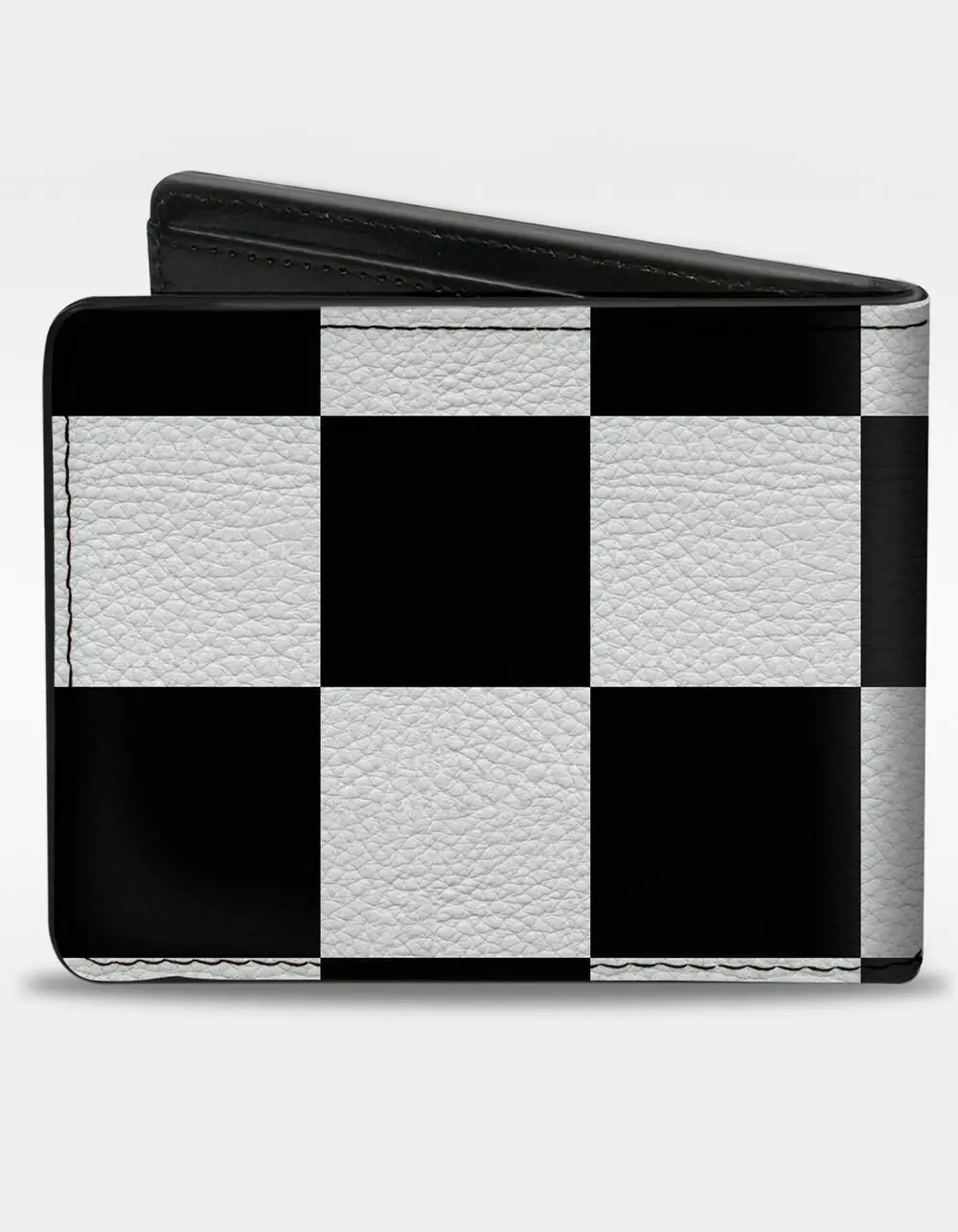 BUCKLE-DOWN  Mens Checker CLOSE-UP Bifold Wallet, Multi-Colored