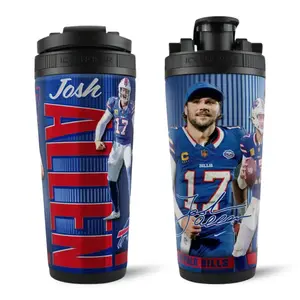 Official Josh Allen Buffalo Bills 4D 26oz Ice Shaker