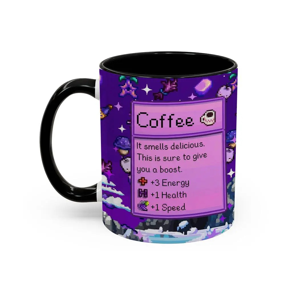 Stardew Valley Mug, Stardew Valley Gift, Valley Coffee Mug, Stardew Valley Game, Purple Coffee Cup, Stardew Mug, Gamer Mug - vdg10043