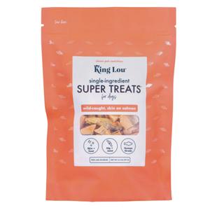 King Lou Wild-Caught Salmon Bites - Single-Ingredient Treats for Dogs and Cats, 100% USA, Human-Grade Freeze Dried Raw, Naturally Rich in Omegas to Support a Healthy Skin & Coat