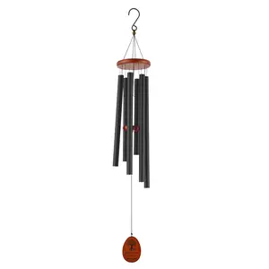 【DealsForYouDays】VEVOR Wind Chimes for Outside, 41 in, Deep Tone Wind Chimes with 6 Tubes, Unique Large Memorial Wind Chimes for Anniversary, Amazing Outdoor Decor for Your Patio, Porch, Garden and Backyard, BlackSummervibes