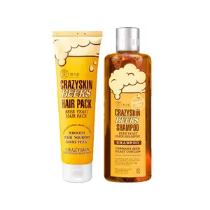 [CRAZYSKIN] Beer Yeast Hair Care Bundle - K-Beauty Shampoo & Hair Mask