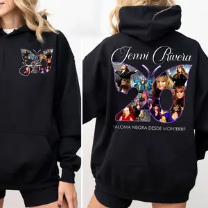 Jenni Rivera 20 Years Vintage Shirt, Jennii Riveraa Vintage Albums Sweatshirt, Retro Jenni Rivera Unisex Hoodie, Unisex Sweater Pullover Tee