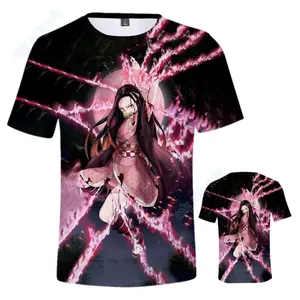 Kamado Nezuko Anime T-Shirt – Cute Pink Kimono Graphic Tee for Men Women Unisex