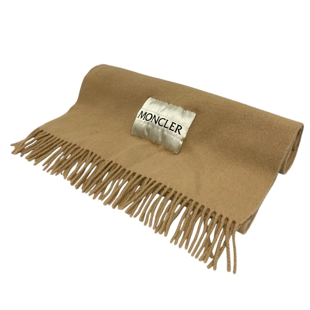 Pre-owned MONCLER Wool Small Leather Goods Scarf
