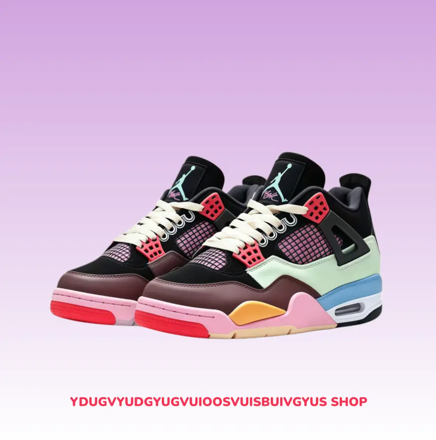 perforated grid inserts basketball sneakers, color block panels dark tone pastel high-top, shock absorb insole & scratch resistant outsole, with new shoe box, street match daily casual wear urban daily walk footwear