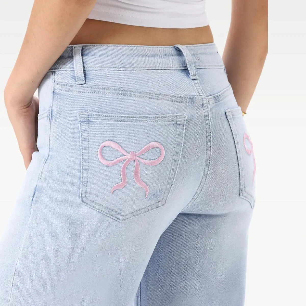 PinkieBow-Light Blue