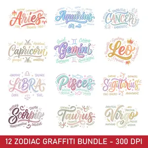 Full 12 Zodiac Sign Tshirt – Astrology Lover Gift, Unisex Horoscope Crewneck Gift for Black, Military Green, Red, Maroon Color