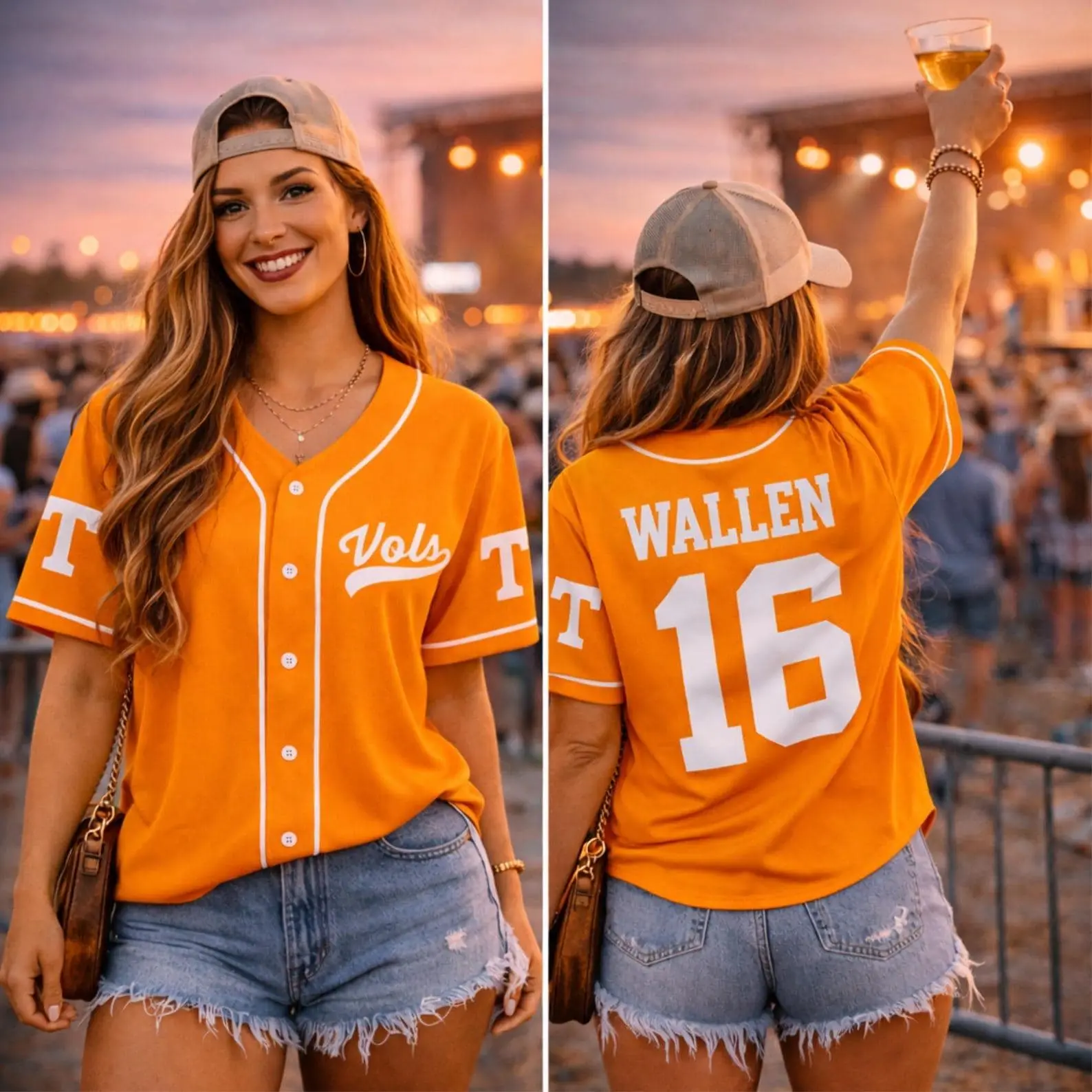 Country Music Baseball Jersey, Wallen Vol 98 Jersey, World Tour 2026 Concert Jersey, Unisex Baseball Jersey Top, Sport Fan Style, Casual Streetwear
