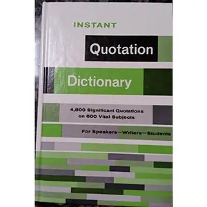 USED-Instant Quotation Dictionary, by Donald O. Bolander (Hardcover)