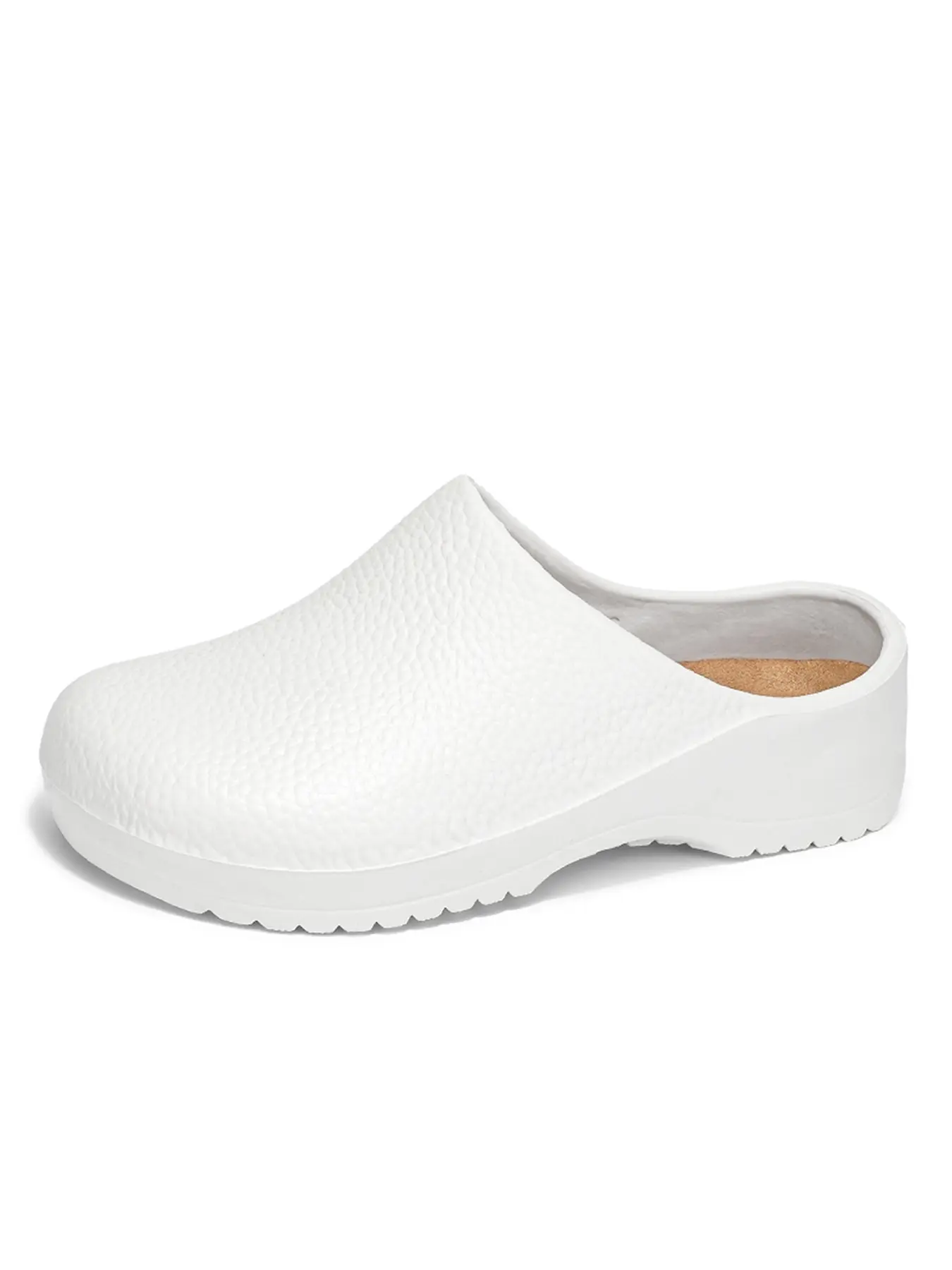 Men's Solid Color Chef Shoes, Garden Shoes, Nurse Doctor Slippers, Soft Sole Indoor Shoes, Slip-On One-Piece Design