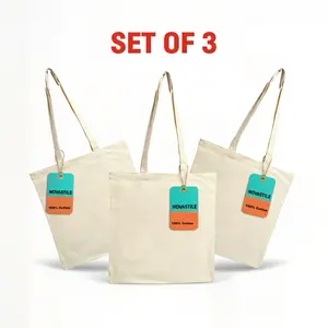 BTEXPERT 15x16 100% Cotton Canvas Natural Tote Bags, Large Reusable Shoulder Shopping Cloth Bags for painting events campus party