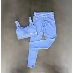 2025 Summer New Women's Yoga Set, Sports Tank Top, High Waist, Hip Lifting Pants Set