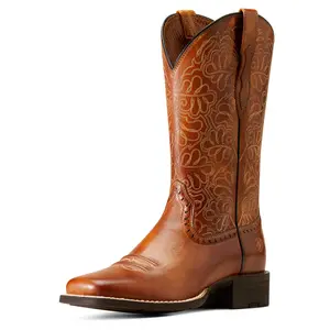 Women's Round Up Remuda Wide Square Toe Cowgirl Boots