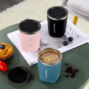 Stainless Steel Coffee Mug Leak-Proof Thermos Travel Thermal Vacuum Flask Insulated Cup Milk Tea Water Bottle Tumbler Drinkware