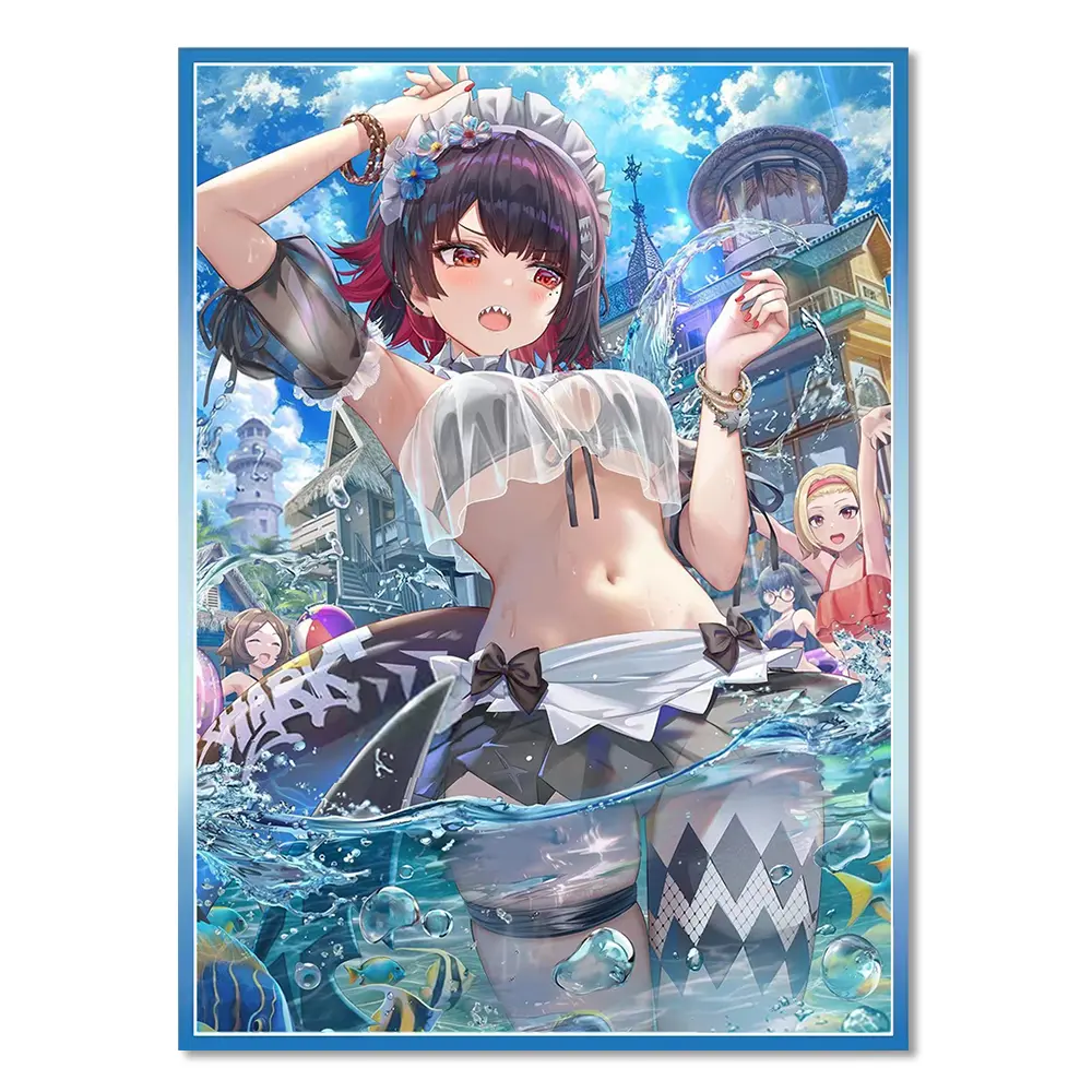 Vorinclex 120PCS 67x92mm Premium Anime Holographic Card Sleeves Scratch Resistant for MGT/PTCG Cards Smooth Shuffling Fit for Standard Card