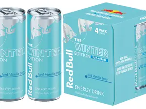 Red Bull Iced Edition Iced Vanilla Berry Sugarfree 12 Fl Oz 4 Pack Energy Drink Sports Beverage Sugarfree Caffeine B Vitamins
