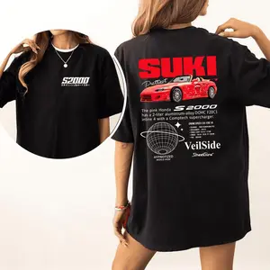 2 Sides Suki Fast and Furious Crewneck Tee - Suki Pretties S2000 T-Shirt -Skyline GT-R34 T-Shirt - Gift for Fan