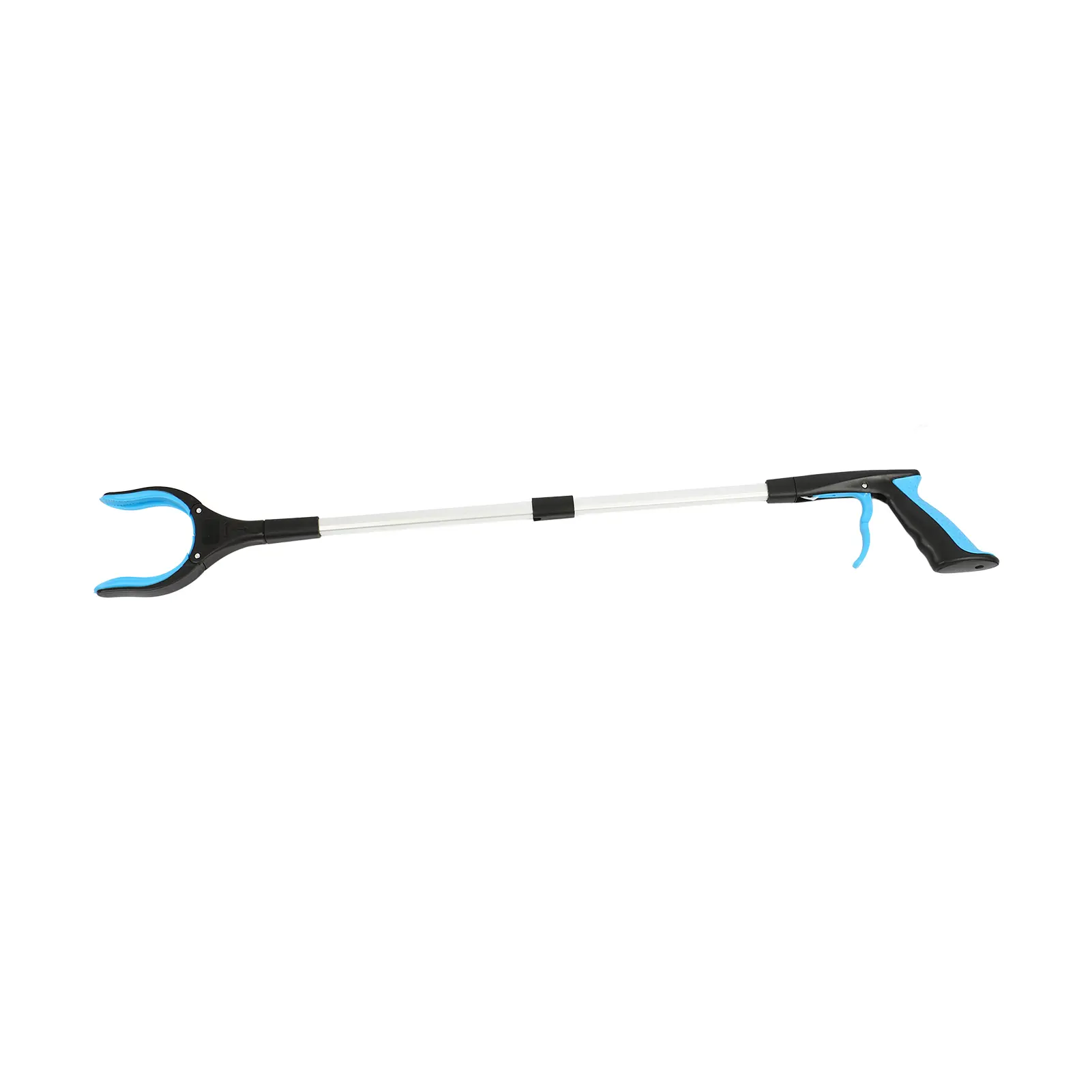 32-Inches Lightweight Aluminum Foldable Gardening Puller Tool - Rubber Gripped Garden Cleaning Tool with Rotatable Gripper, Long Arm Reaching Aid for Elderly Users, Outdoor Cleaning in Park