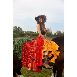 Vionella Full Flare Mulitcolor Chaniya Choli Set