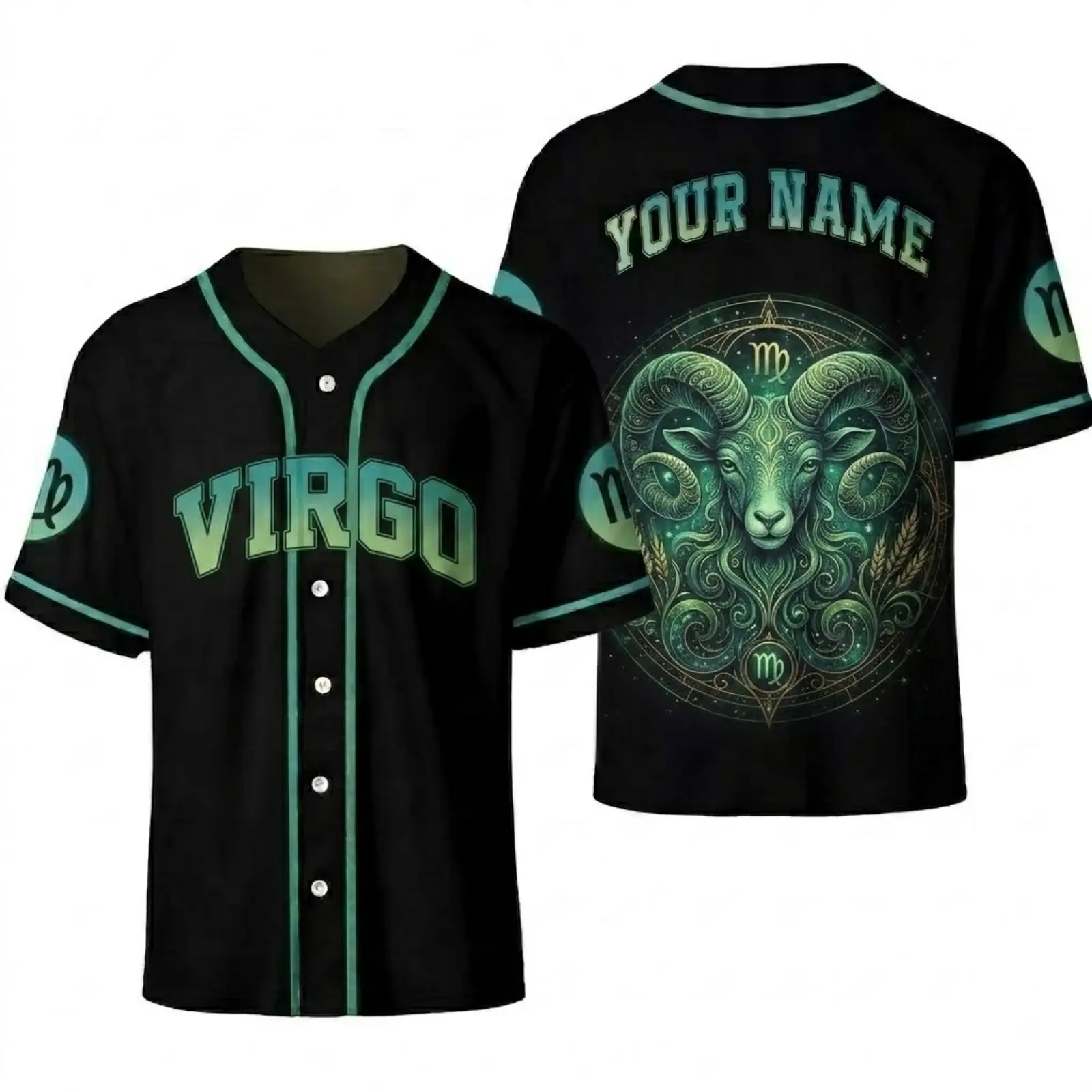 Zodiac Baseball Jersey for Women Men, Astrology Zodiac Sign Shirt, Taurus Gemini Cancer Leo Virgo Libra Scorpio Sagittarius Capricorn Aquarius Pisces, Personalized Your Name Jersey, Gothic Celestial Graphic Tee Trendy Unisex Gift for Astrology Lovers Sale