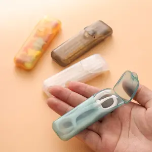 4pcs Portable Lightweight Travel Storage Box, Toothpick, Dental Floss Organizer, Multi-Color, Compact, Daily, Ideal for Small Items, Mini Storage Container, Essential