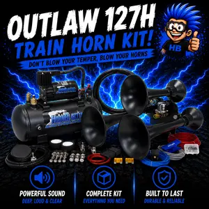 Outlaw 127H Train Horn Kit