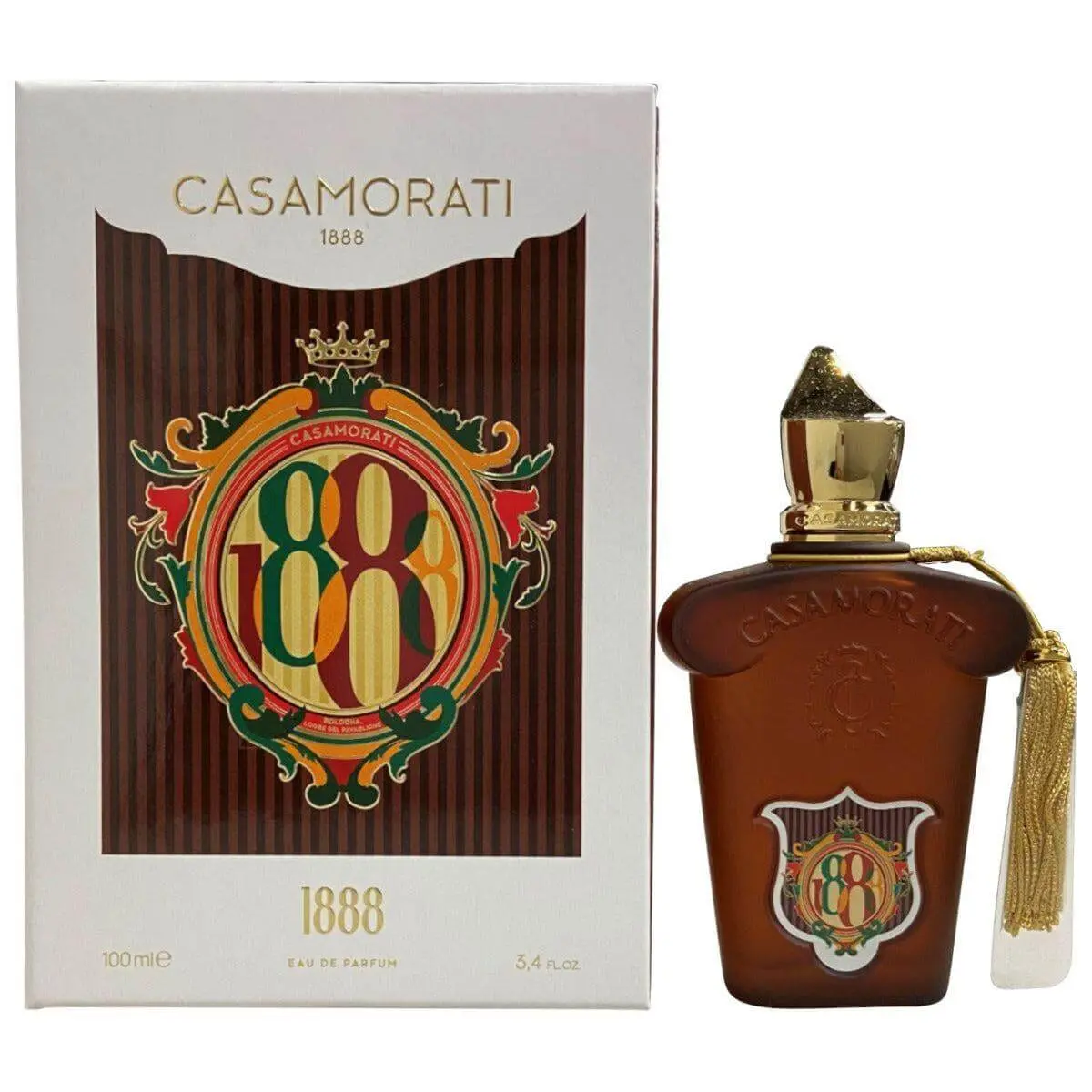 Xerjoff Casamorati 1888 Luxury Unisex EDP Spray - 3.4 fl oz, Multi-Scent Packaged Fragrance, Carnation Top Note, Amber Floral Scent, New in Box, Multi-Scent Unisex Fragrance