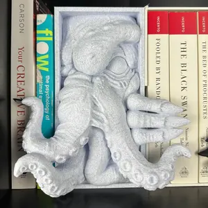 Kraken Fantasy Book Nook - Bookish Merch - Gift For Her or Book Lover - Reading 3D Printed Decor - Horror Accessories to Decorate Your Shelf