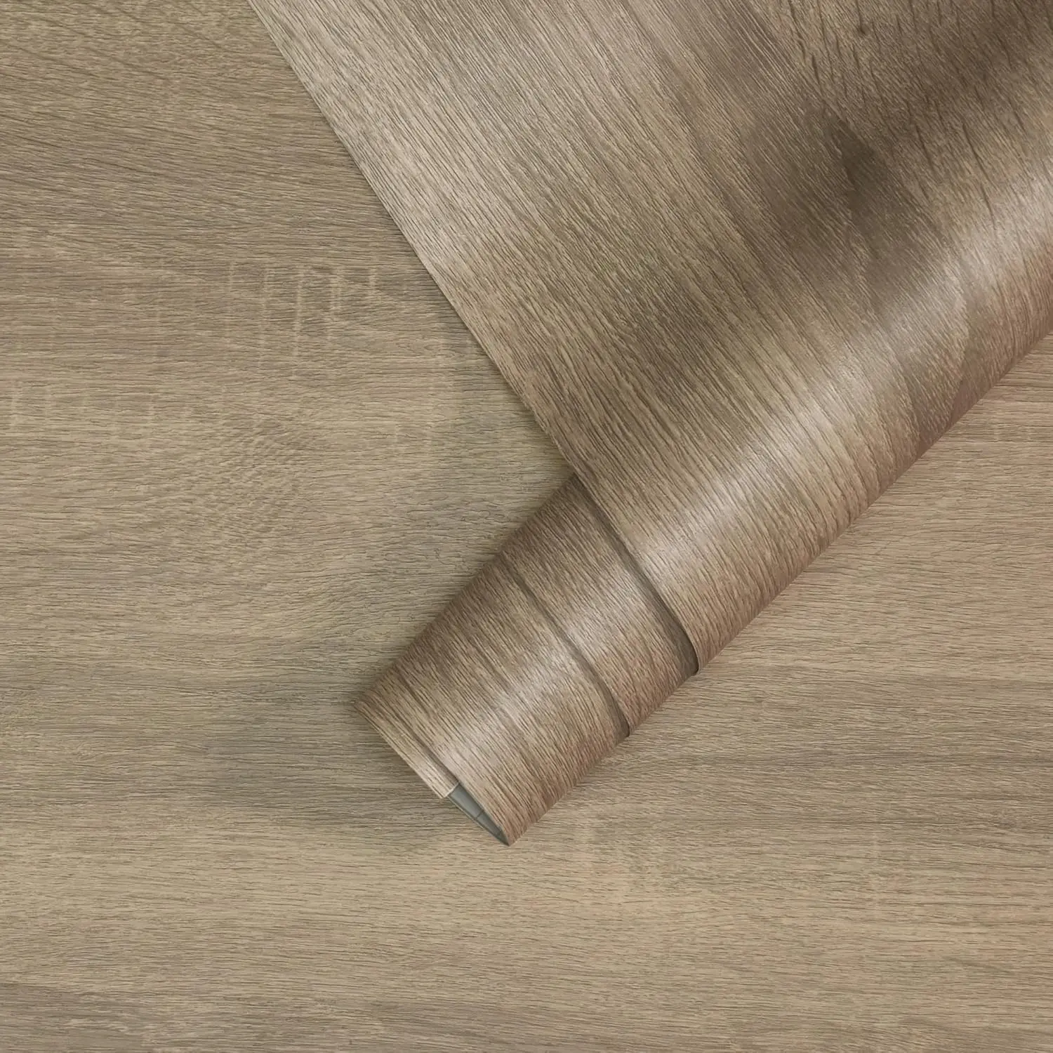 Wood Grain Pattern Self-adhesive Wallpaper, Oak Wood Grain Matt Texture Wallpaper, Decorative Wallpaper for Home Living Room Bedroom Kitchen Cabinet