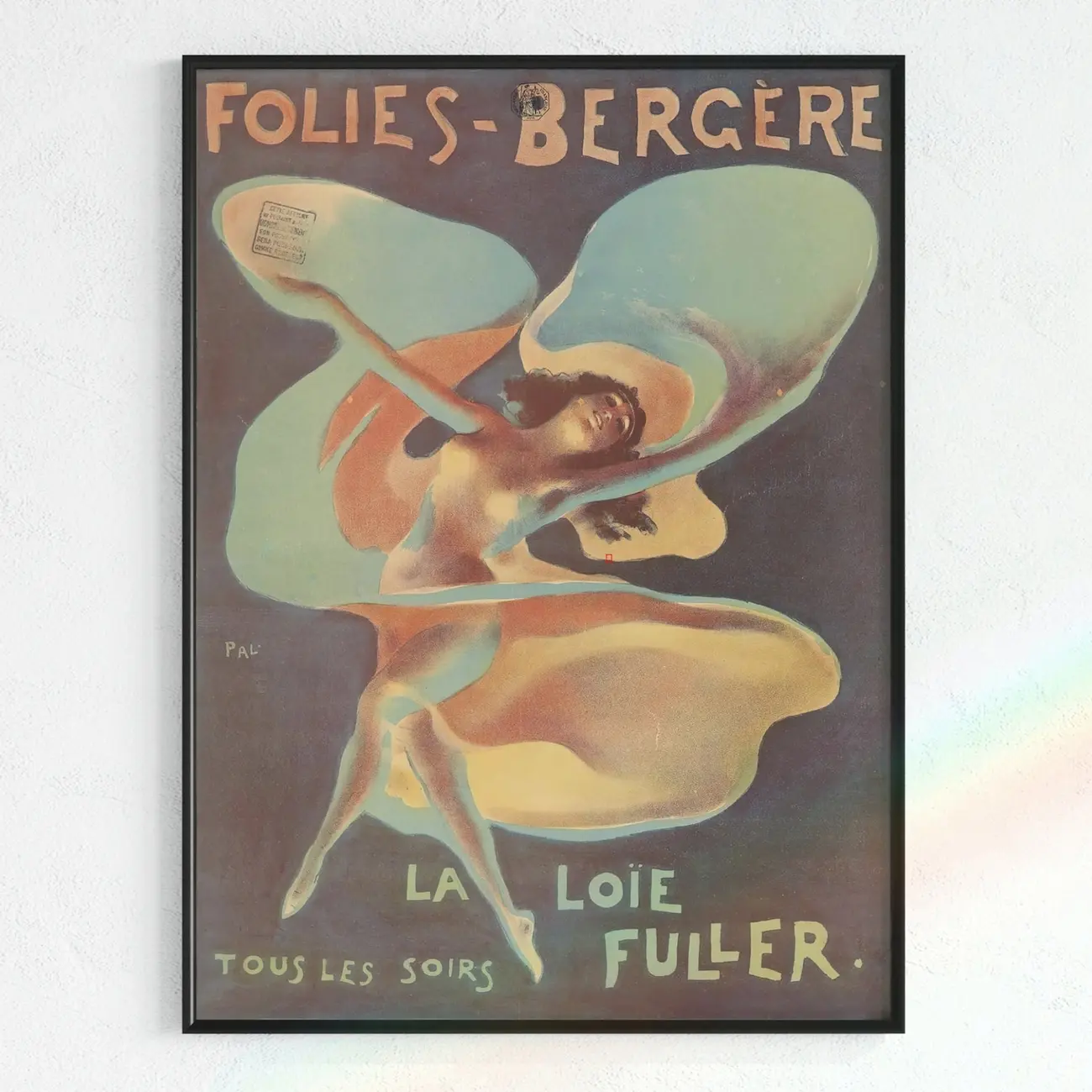 Vintage Loeiie FuIIer Poster, Foliess Bergere | Printable Art Nouveau, 1920s aesthetic, Vintage Dance Print, Dance Art, vintage posters, Paris zz191