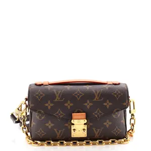 Pre-owned Louis Vuitton material Messenger Bags Pochette Metis Monogram Canvas East West by Rebag