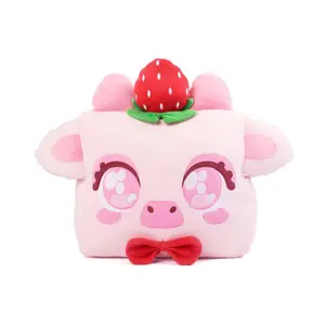 20" Strawberry Cow Pillow!