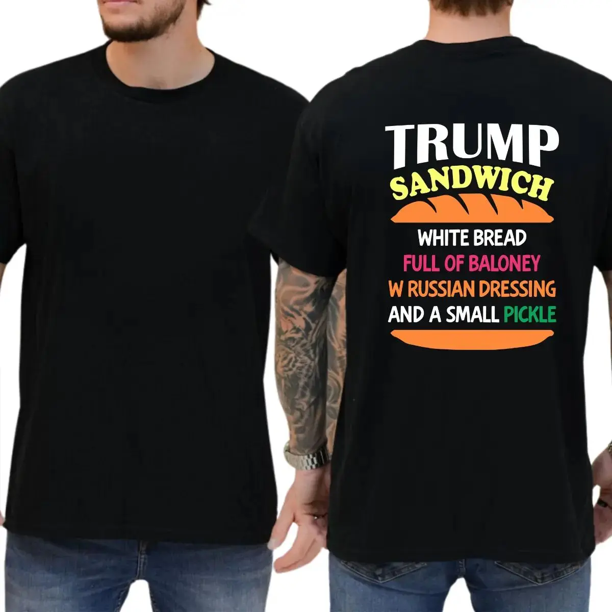 Trump Sandwich T-shirt, Funny Shirts, Democrat Tee, Liberal Shirt, 8647 ShirtC516