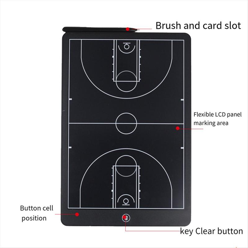 Electronic Basketball Coaching Board Digital Strategy Marker Board with LCD Screen and Stylus Pen for Basketball,Soccer