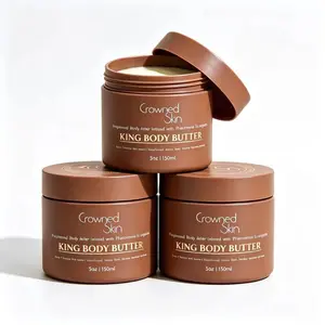 Crowned Skin King Cologne Body Butter - Warm & Sensual Scent, Sandalwood & Leather Notes, Organic Shea & Mango Butters, Moisturizing Formula, All-Day Fragrance