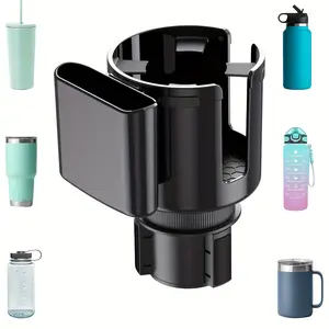 2-in-1 Cup Holder Phone Holder For Car, Multifunctional Large Cup Holder, Fits For Yeti, Stanley 32/40/46, Car Drinking Bottle Holder