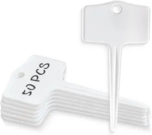 50Pcs Plastic Plant T-Type Labels Garden Stake Markers Waterproof Plant Tags for Outdoor (White) Appliances Co., Ltd Appliances Co., Ltd Appliances Co., Ltd A A A Appliances Co., Ltd Appliances Co., Ltd Ningbo Haishu Folan Electric Appliances Co., Ltd