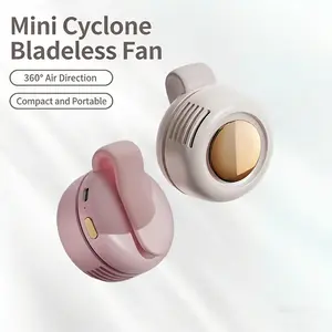 Popular mini bladeless fan, portable clip-on mini fan, mini bladeless handheld fan for hanging on the waist