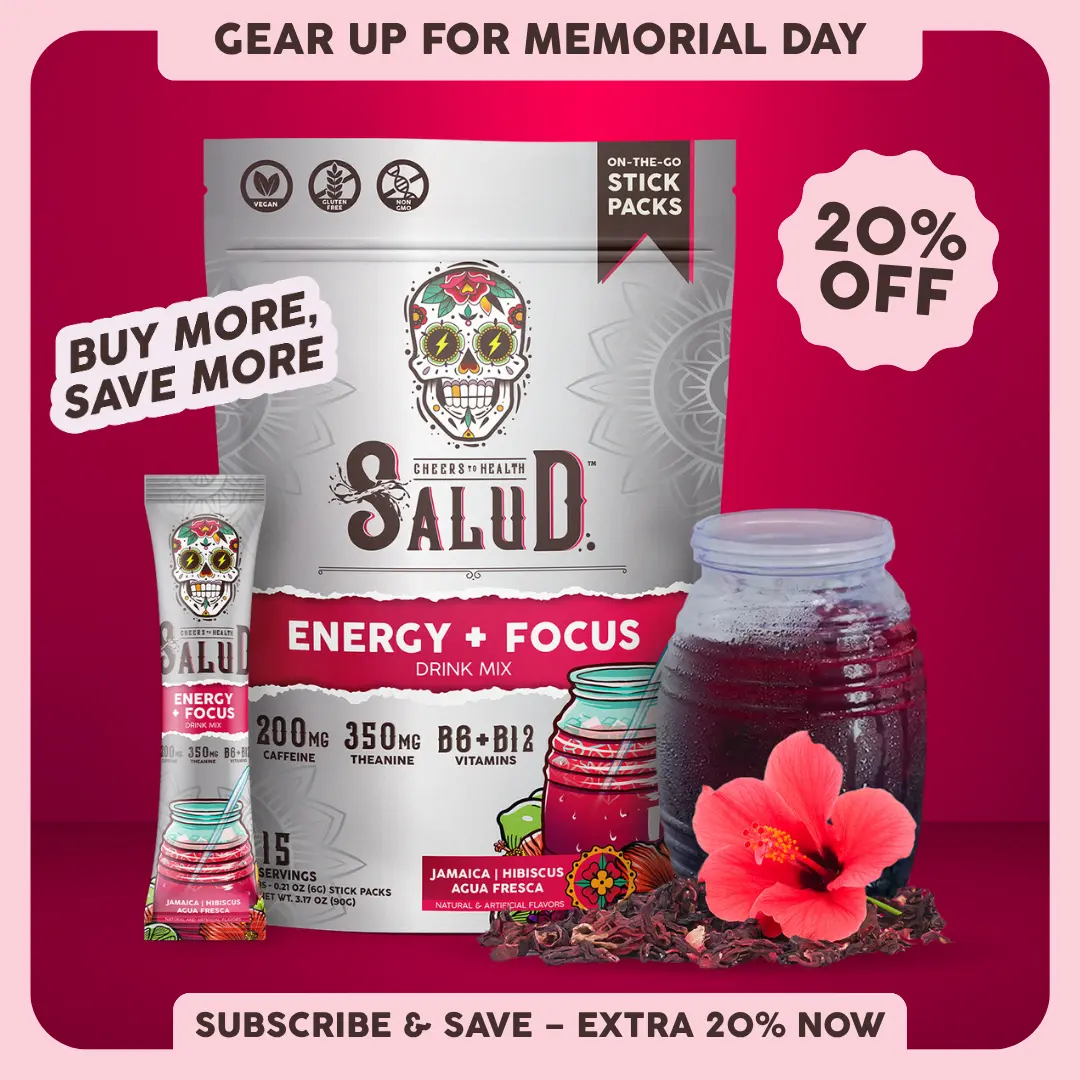 Salud 2-in-1 [Energy + Focus – Jamaica | Hibiscus] Clean Energy